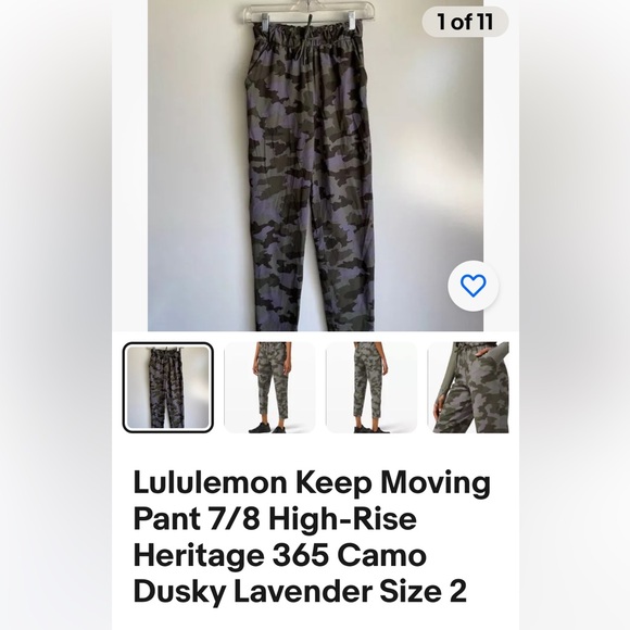 LULULEMON womens size 2 “Keep Moving” 7/8 high rise - Picture 6 of 7